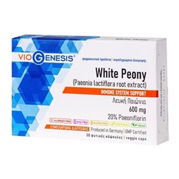 Viogenesis White Peony 600 mg Immune System Support 30 φυτικές κάψουλες VIOGENESIS Ανοσοποιητικό