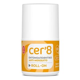 VICAN Cer'8 Εντομοαπωθητικό Roll-On με Άρωμα Βανίλια, 50ml CER 8 Aντικουνουπικά / Εντομοαπωθητικά