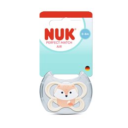 NUK Perfect Match Air Πιπίλα Σιλικόνης Μπεζ Αλεπού 0-6m NUK Πιπίλες