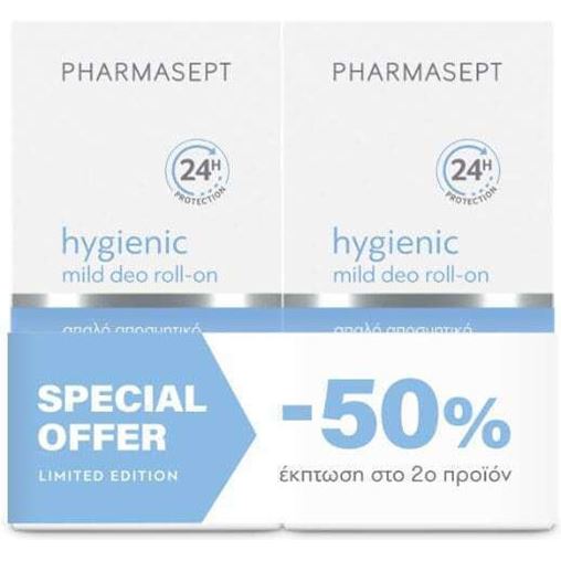 Pharmasept HYGIENIC Mild Deo Roll-On 50ml 2 Τεμάχια με Έκπτωση 50% στο 2ο Προϊόν