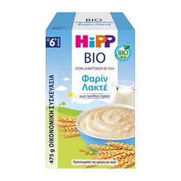 Hipp Βρεφική Κρέμα Χωρίς Προσθήκη Ζάχαρης 475gr για 6+ Μηνών HIPP Κρέμες