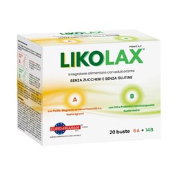 Bionat Likolax A & B Συμπλήρωμα Διατροφής Για Την Εύρυθμη Λειτουργία Του Εντέρου 20 φακελίσκοι BIONAT Δυσκοιλιότητα