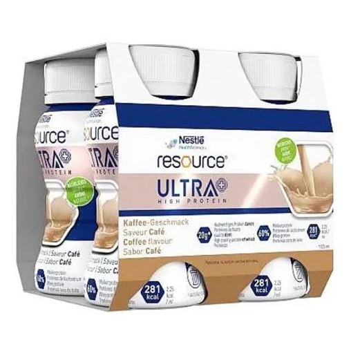Nestle Resource Ultra + High Protein με Γεύση Καφέ 4x200ml