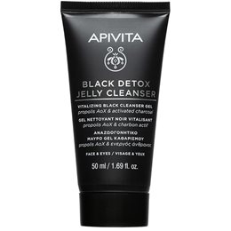 Apivita Μini Μαύρο Gel Καθαρισμού Προσώπου & Ματιών με Ενεργό Άνθρακα & Πρόπολη 50ml APIVITA Καθαρισμός