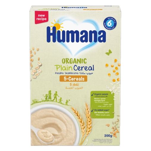 Humana Βιολογική Κρέμα 5 Δημητριακών Χωρίς Γάλα 200 gr