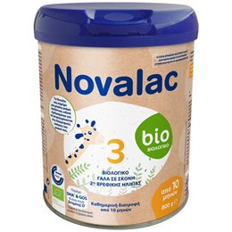 Novalac Bio 3 Βιολογικό Γάλα σε Σκόνη 2ης Βρεφικής Ηλικίας 10m+, 800g NOVALAC Βρεφικά Γάλατα