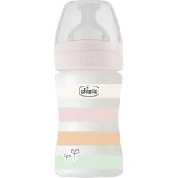 Chicco Well Being Πλαστικό Μπιμπερό Κατά των Κολικών με Θηλή Σιλικόνης 0m+ Ροζ 150ml CHICCO Μπιμπερό