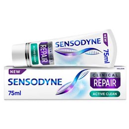 Sensodyne Clinical Repair Active Clean Οδοντόκρεμα Για Αναδόμηση Των Ευαίσθητων Δοντιών 75 ml SENSODYNE Οδοντόκρεμες