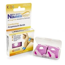 Sea-Band Nausea Relief Ανακουφιστικά Περικάρπια Πιεσοθεραπείας Για Παιδιά 3-12 ετών Ροζ Απόχρωση 2τμ SEA-BAND Ναυτία