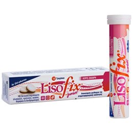 UniPharma Lisofix Junior Tροχίσκοι για Ανακούφιση του Ερεθισμένου Λαιμού για Παιδιά, 18τροχίσκοι UNI-PHARMA Καραμέλες