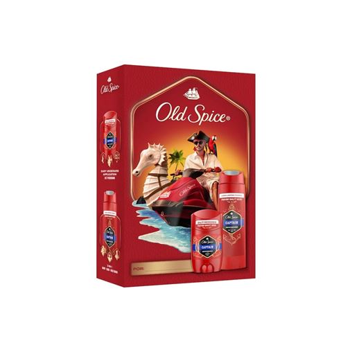 Old Spice Modern Captain Αποσμητικό Στικ, 50ml & Αφρόλουτρο & Σαμπουάν, 250ml, 1σετ