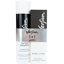 Version Promo Peptide Lotion Λοσιόν Κατά Της Τριχόπτωσης 50 ml+ Δώρο Peptide Shampoo 250 ml VERSION Τριχόπτωση / Ενδυνάμωση