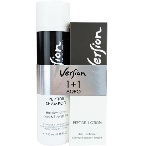 Version Promo Peptide Lotion Λοσιόν Κατά Της Τριχόπτωσης 50 ml+ Δώρο Peptide Shampoo 250 ml