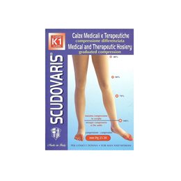  Scudotex 403 Κάλτσες Ριζομηρίου Διαβαθμισμένης Συμπίεσης με Σιλικόνη & Ανοικτά Δάκτυλα Κ1 N2 Small  Κάλτσες /  Καλσόν