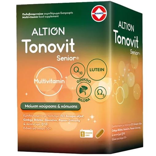 Altion Tonovit Senior Multivitamin για Ενέργεια κατάλληλη για ενήλικες 50+ 30 κάψουλες