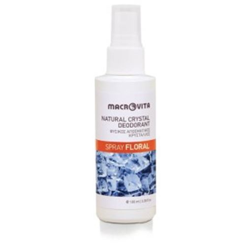 Macrovita Natural Crystal Deodorant Spray με Άρωμα Λουλουδιών 100ml