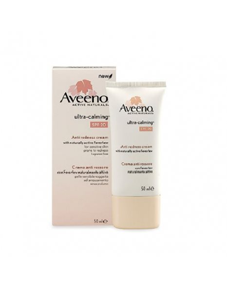 Aveeno Ultra Calming Anti Redness Cream Spf 20, Καταπραϋντική Κρέμα Προσώπου για τη Μείωση της Ερυθρότητας,50ml