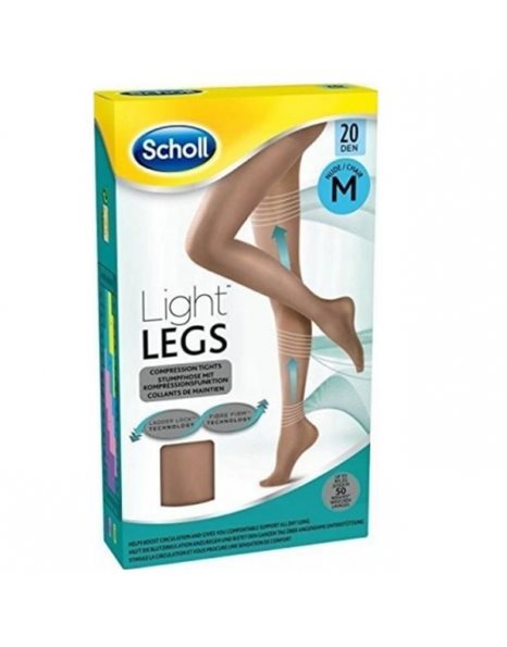 Scholl Light Legs Καλσόν Διαβαθμισμένης Συμπίεσης 20Den Beige Size: XL