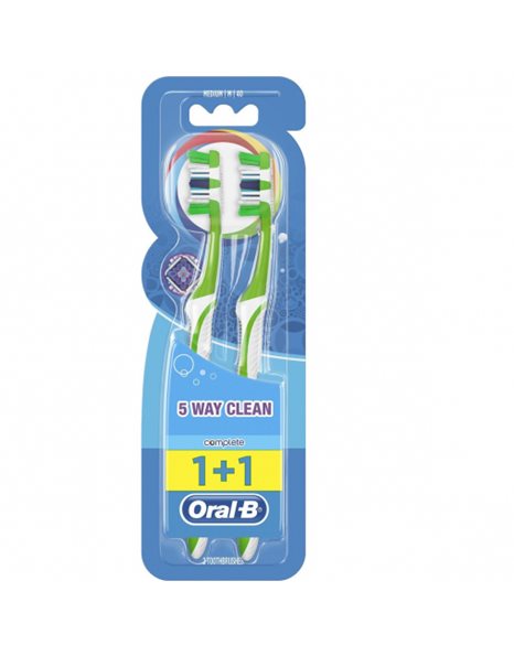 Oral-B Complete 5 Way Clean 40 1+1 Πράσινο - Πράσινο Medium