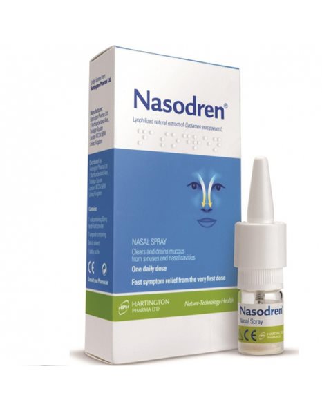 Nasodren Nasal Spray, Ρινικό σπρέυ για την αποσυμφόρηση και τον καθαρισμό της μύτης 50mg