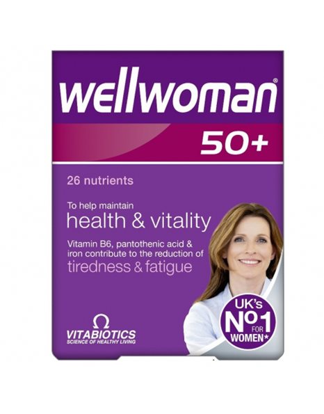 Vitabiotics Wellwoman 50+ Πολυβιταμίνη για Γυναίκες άνω των 50 ετών 30tabs
