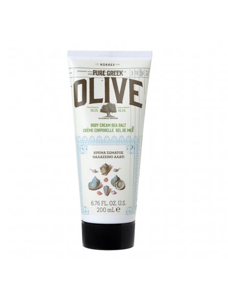 Korres Pure Greek Olive Κρέμα Σώματος Θαλασσινό Αλάτι 200ml