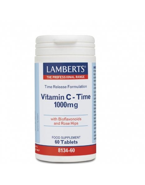 Lamberts Vitamin C-Time 1000mg, Βιταμίνη C Βραδείας Απελευθέρωσης 60 ταμπλέτες