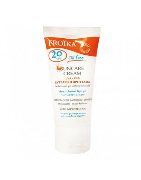 FROIKA Sun Care Cream SPF 20 Oil Free - Λιπαρό Δέρμα, 50ml