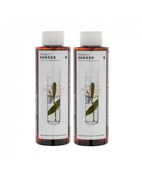 Korres Promo Set Σαμπουάν Δάφνη & Echinacea για Πιτυρίδα & Ξηροδερμία 250ml 1+1 Δώρο