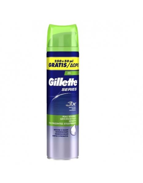 Gillette Gel Sensitive Skin 250ml & 50ml Δώρο