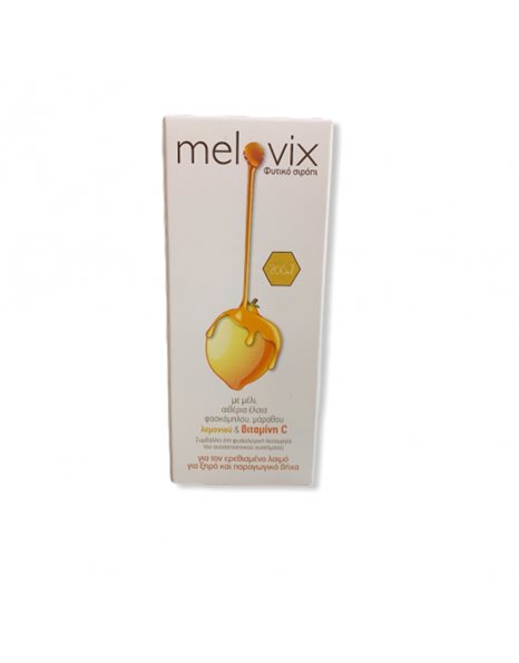 SJA Melovix Herbal Σιρόπι με Λεμόνι για τον Ερεθισμένο Λαιμό, το Ξηρό & Παραγωγικό Βήχα 200ml
