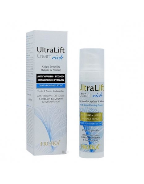 FROIKA UltraLift Cream Rich Κρέμα Σύσφιξης Ημέρας & Νύχτας Αντιγήρανση - Σύσφιξη Επανόρθωση Ρυτίδων - 40ml