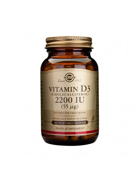 SOLGAR VITAMIN D3 2200IU 100CAPS