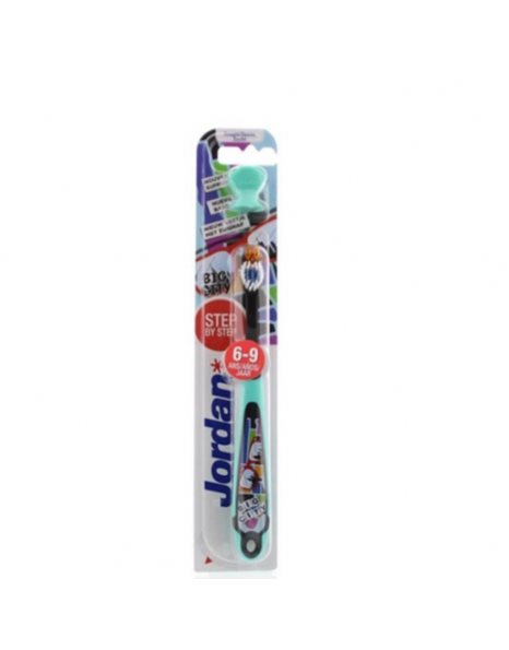 Jordan Παιδική Οδοντόβουρτσα Step 3 σε Χρώμα Γαλάζιο / Γκρι για 6+ χρονών