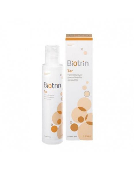 Biotrin Tar Cleansing Liquid - Υγρό Καθαρισμού Τριχωτού Κεφαλής και Σώματος, 150ml