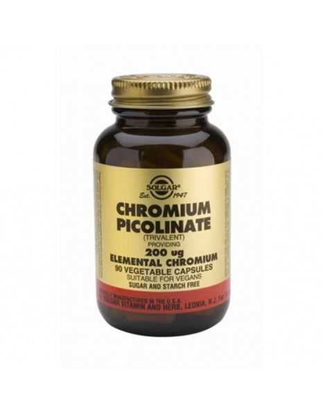 SOLGAR CHROMIUM PICOLINATE 200MCG 90CAPS