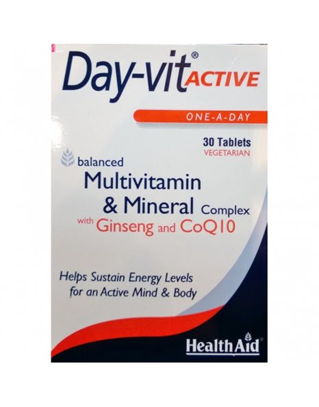 HEALTH AID ACTIVE PLUS CO-Q10-GINSENG 30CAPS