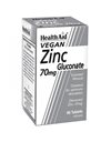 Health Aid Zinc Gluconate Ψευδάργυρος Γλυκονικός 70mg 90tabs
