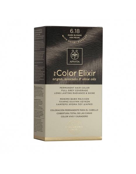 Apivita My Color Elixir 6.18 Ξανθό Σκούρο Σαντρέ Περλέ