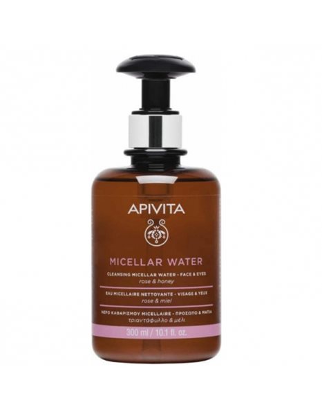 Apivita Micellar Water Για Πρόσωπο & Μάτια Με Τριαντάφυλλο & Μέλι 300ml
