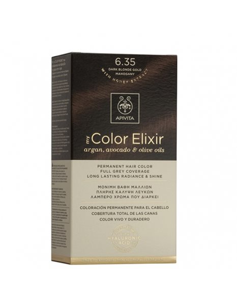 APIVITA My Color Elixir 6.35 Ξανθό Σκούρο Μελί Μαονί