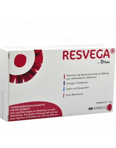 Thea Pharma Resvega Συμπλήρωμα Διατροφής για τη Διατήρηση της Φυσιολογικής Όρασης 60caps