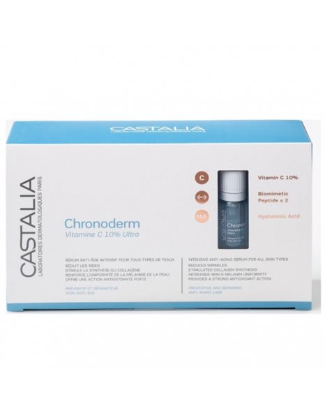 Castalia Chronoderm Vitamin C 10% Ultra Αντιγηραντικός Ορός 14 x 5ml Φιαλίδια