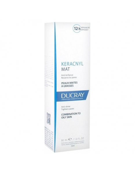Ducray Keracnyl Mattifyer, Ενυδατική Κρέμα Προσώπου για Λιπαρά Δέρματα Με Ματ Αποτέλεσμα, 30ml