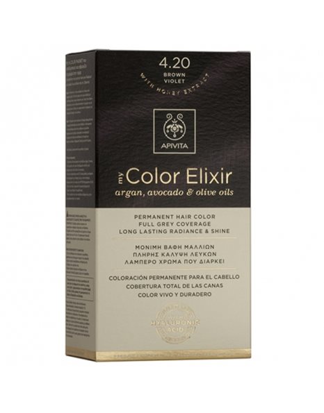 Apivita My Color Elixir 4.20 Καστανό Βιολετί