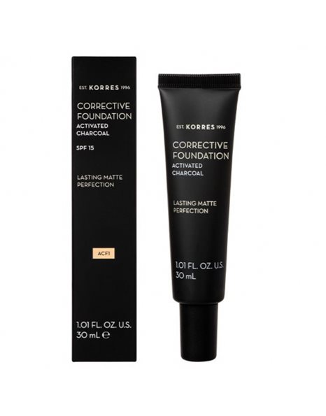Korres Activated Charcoal Corrective Foundation ACF1 30ml