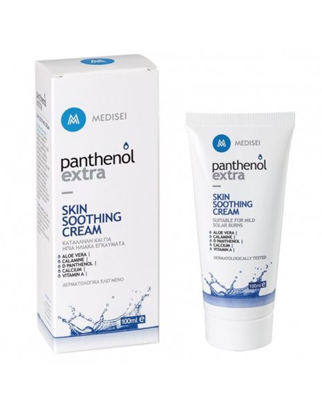 Medisei Panthenol Extra Skin Soothing Cream 100ml - Κατάλληλη Για Την Αντιμετώπιση & Των Ήπιων Ηλιακών ή Θερμικών Εγκαυμάτων