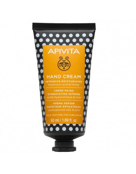 Apivita Hand Cream Intensive Moisturizing Hyaluronic Acid & Honey 50ml