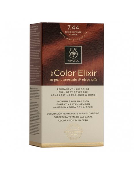 Apivita My Color Elixir 7.44 Ξανθό Έντονο Χάλκινο