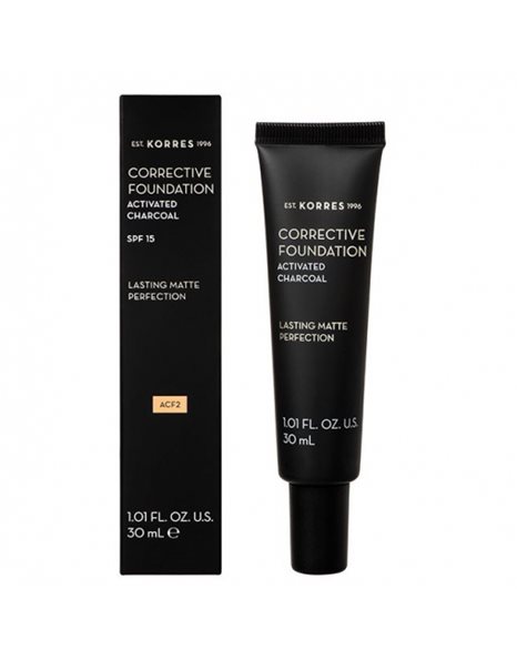 Korres Activated Charcoal Corrective Foundation ACF2 30ml